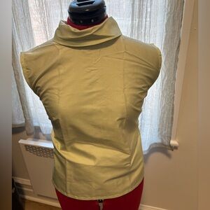 Thai Silk Green Wrap Top, Size S, very good condition